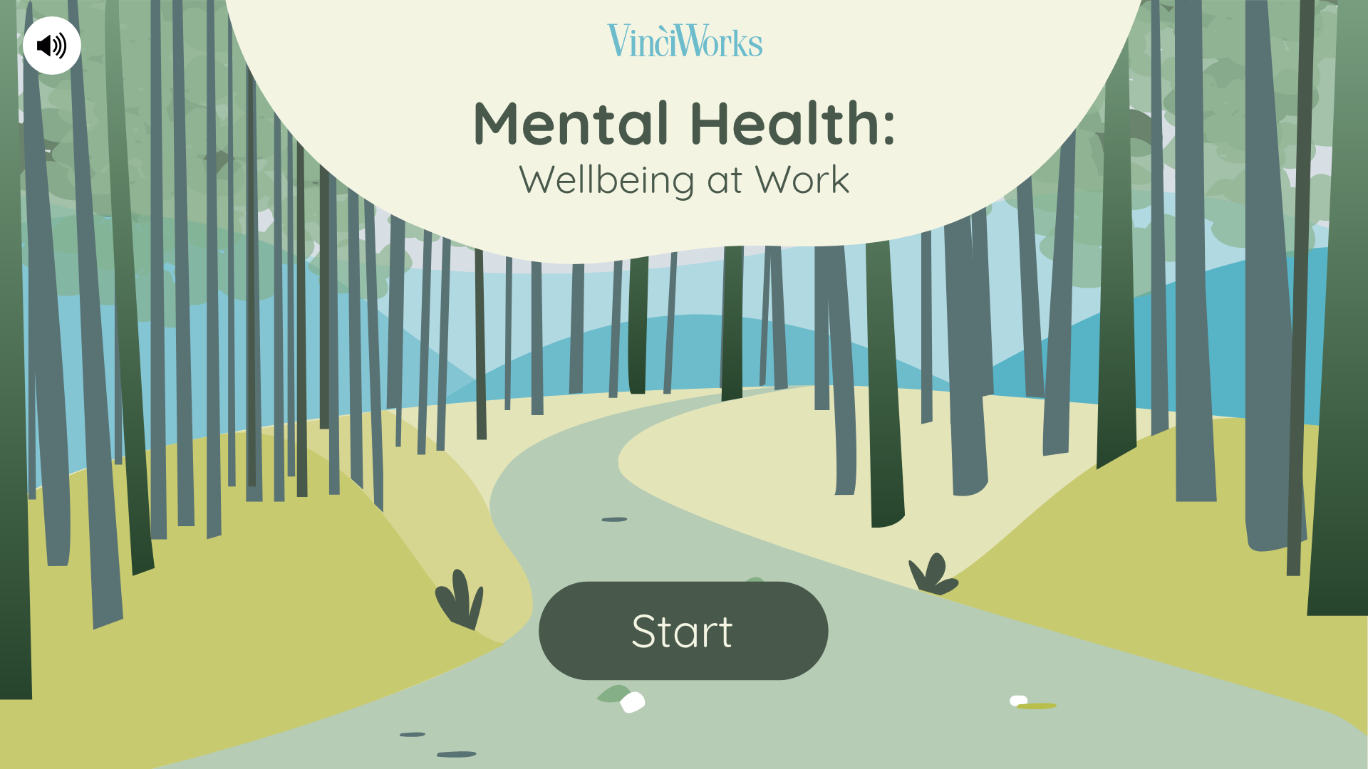 Screenshot of the mental health course