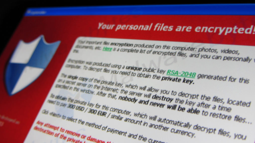 Example of ransomware