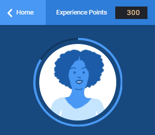 Screenshot of a user gaining experience points