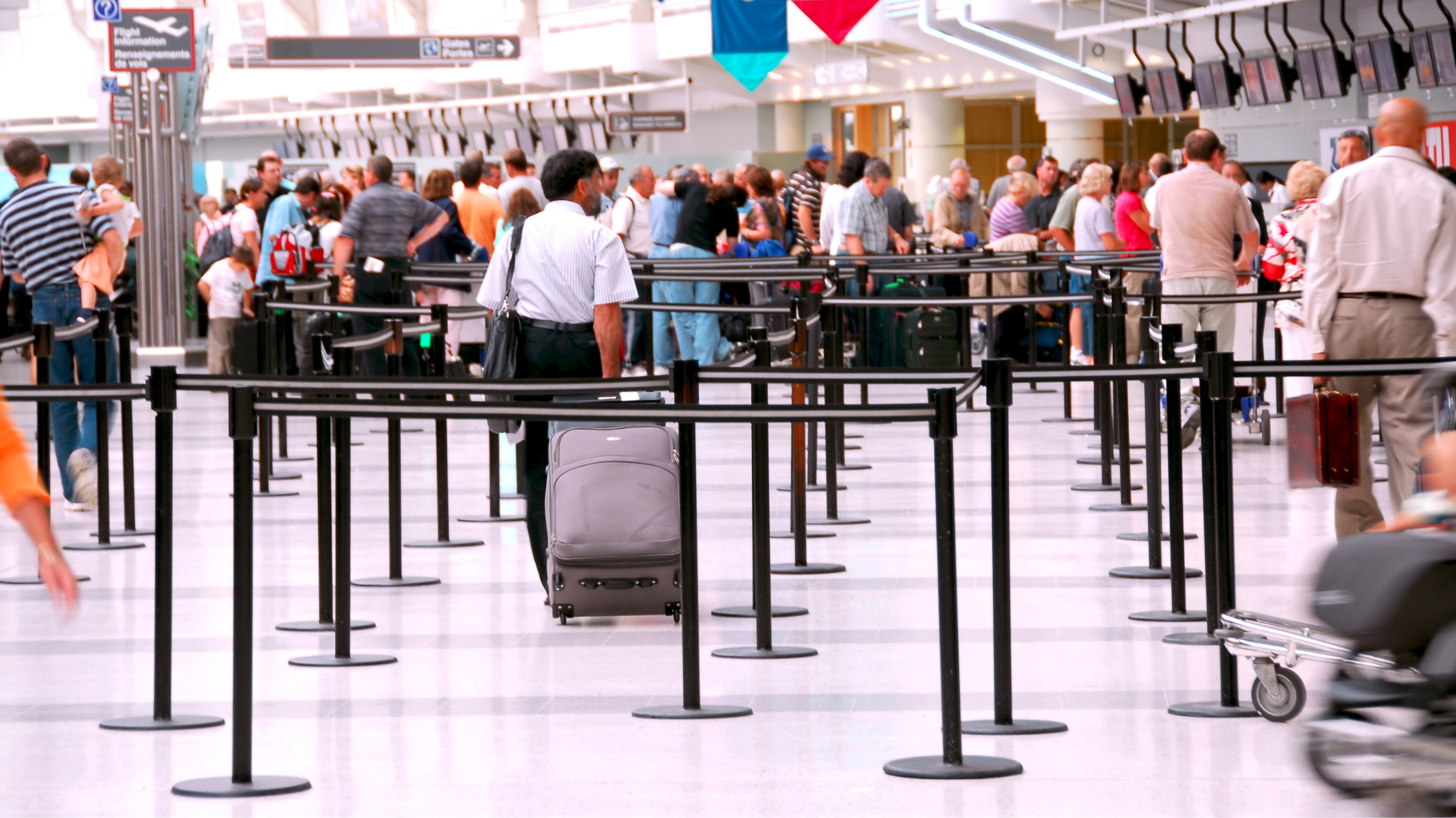 Crowded airport