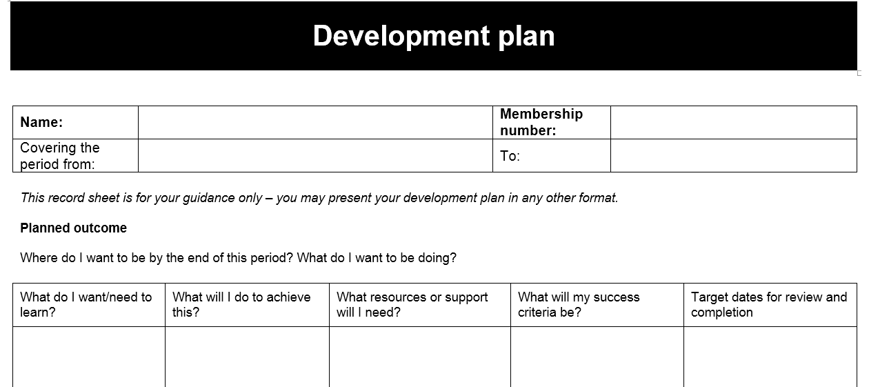 Development plan