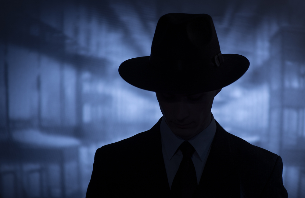 Silhouhette of a spy