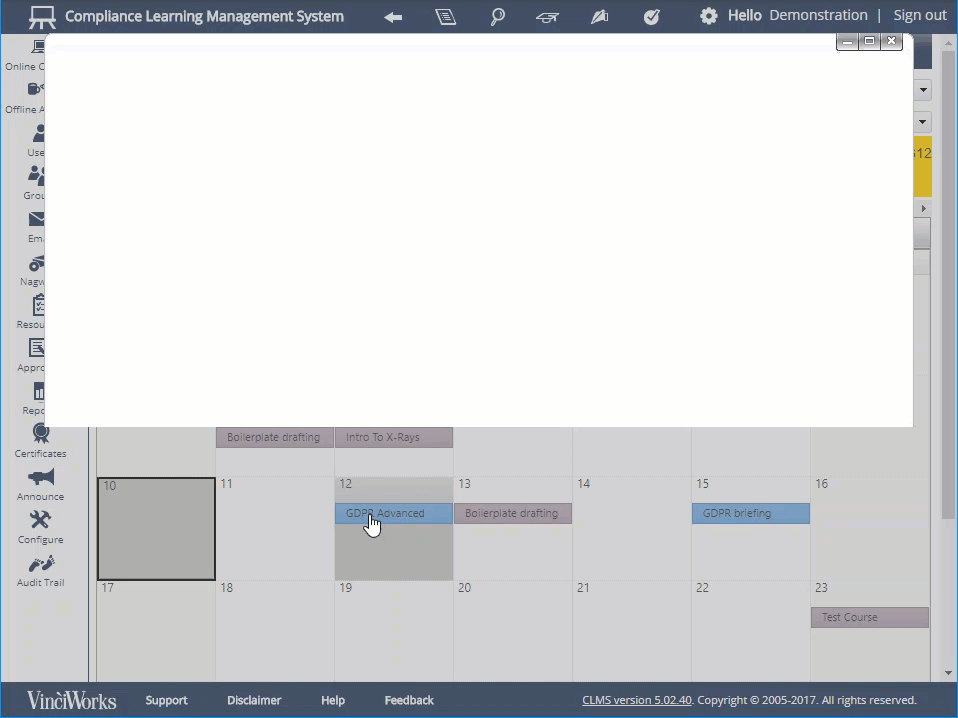 Demo showing how to manage activities